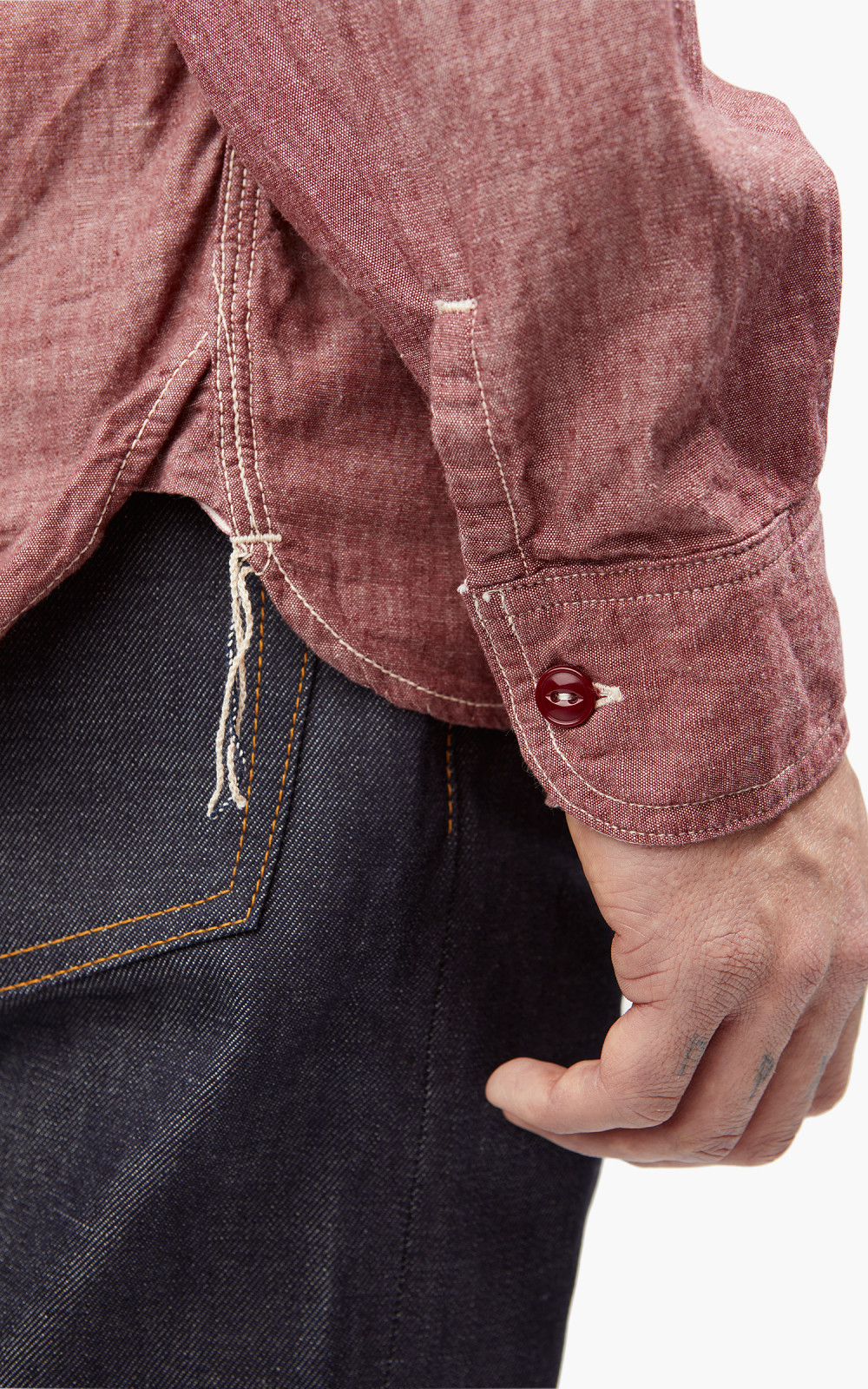 Momotaro MS044 5oz selvedge chambray shirts - Image 8