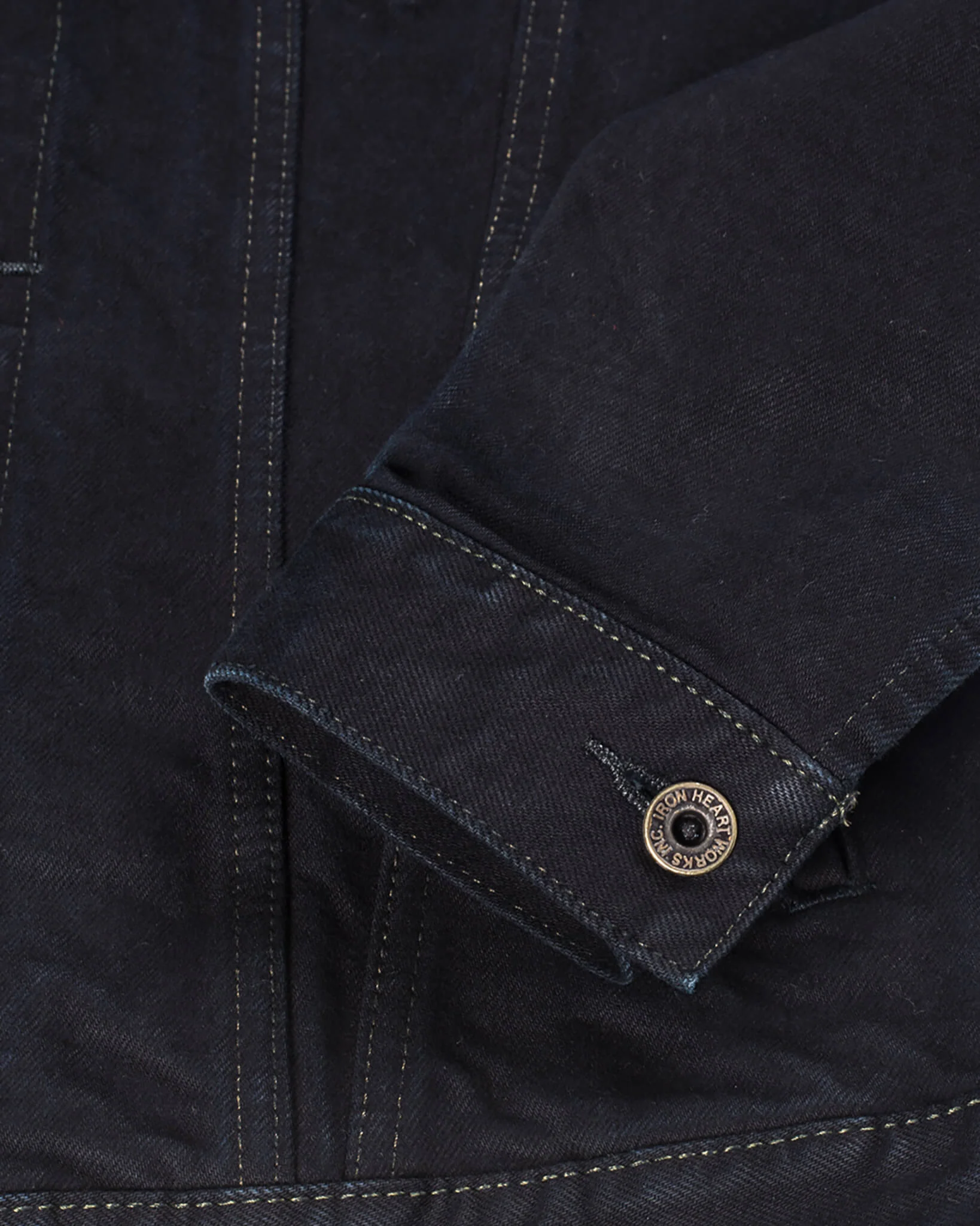 Iron Heart IH-526J-142OD 14oz Selvedge Denim Modified Type III Jacket - Indigo Overdyed - Image 6