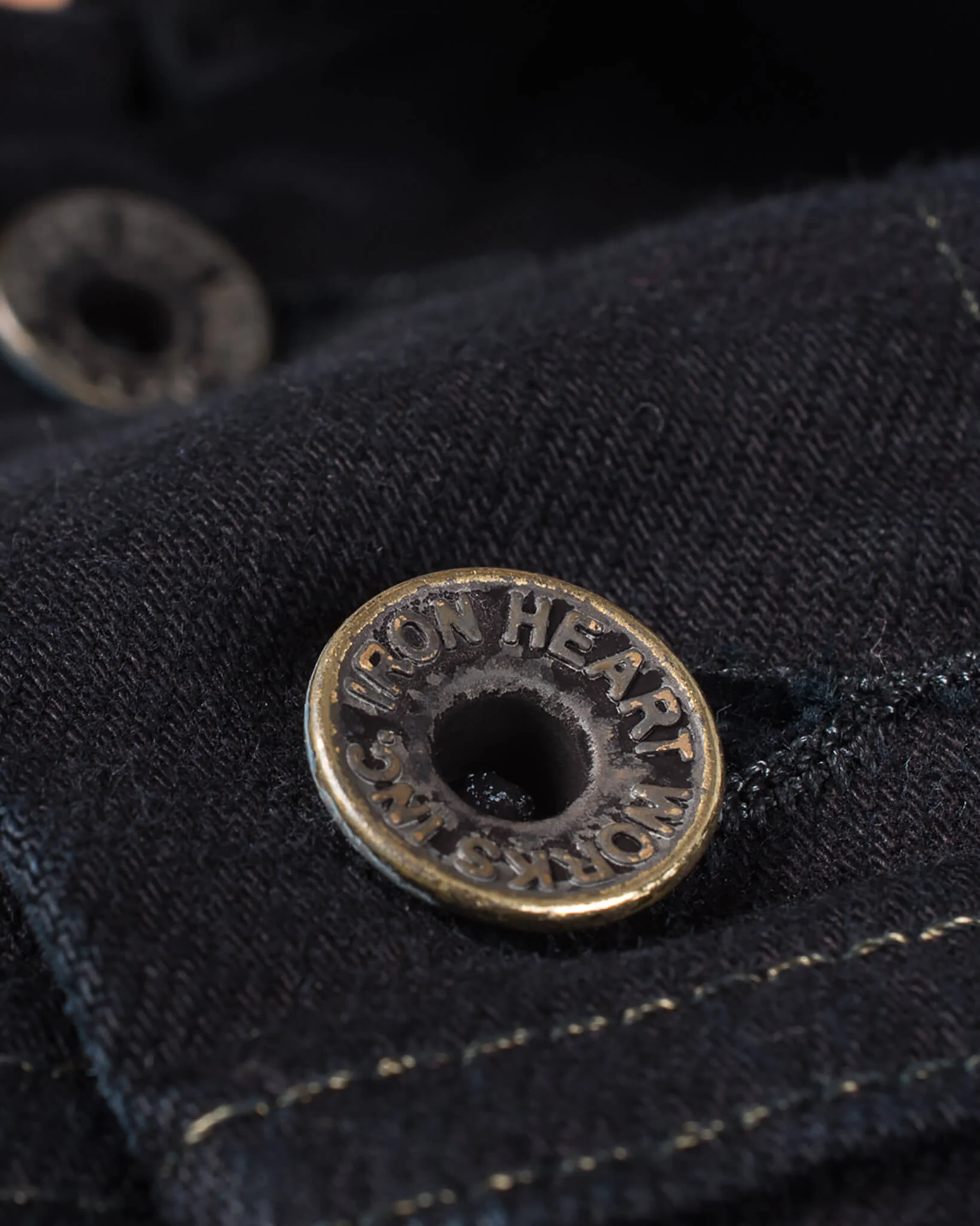 Iron Heart IH-526J-142OD 14oz Selvedge Denim Modified Type III Jacket - Indigo Overdyed - Image 9