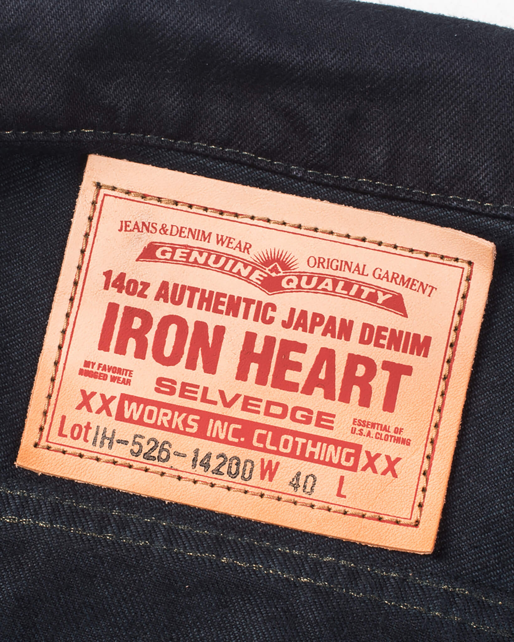 Iron Heart IH-526J-142OD 14oz Selvedge Denim Modified Type III Jacket - Indigo Overdyed - Image 8