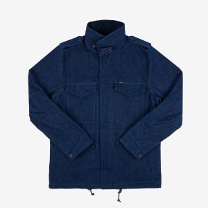 Iron Heart IHM-42-IND (SS24) 16oz Natural Indigo Selvedge Denim M65 Field Jacket