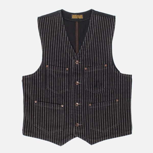Iron Heart IHV-02-BLK 12oz Wabash/Duck Work Vest