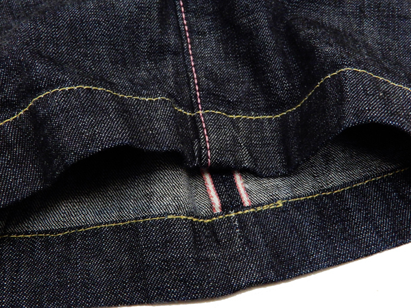 Momotaro H1006SPZ-2 13oz Denim Classic Middle Shorts Pant Indigo - Image 7