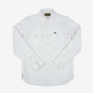 Iron Heart IHSH-384-WHT (SS24) 13.5oz Denim Western