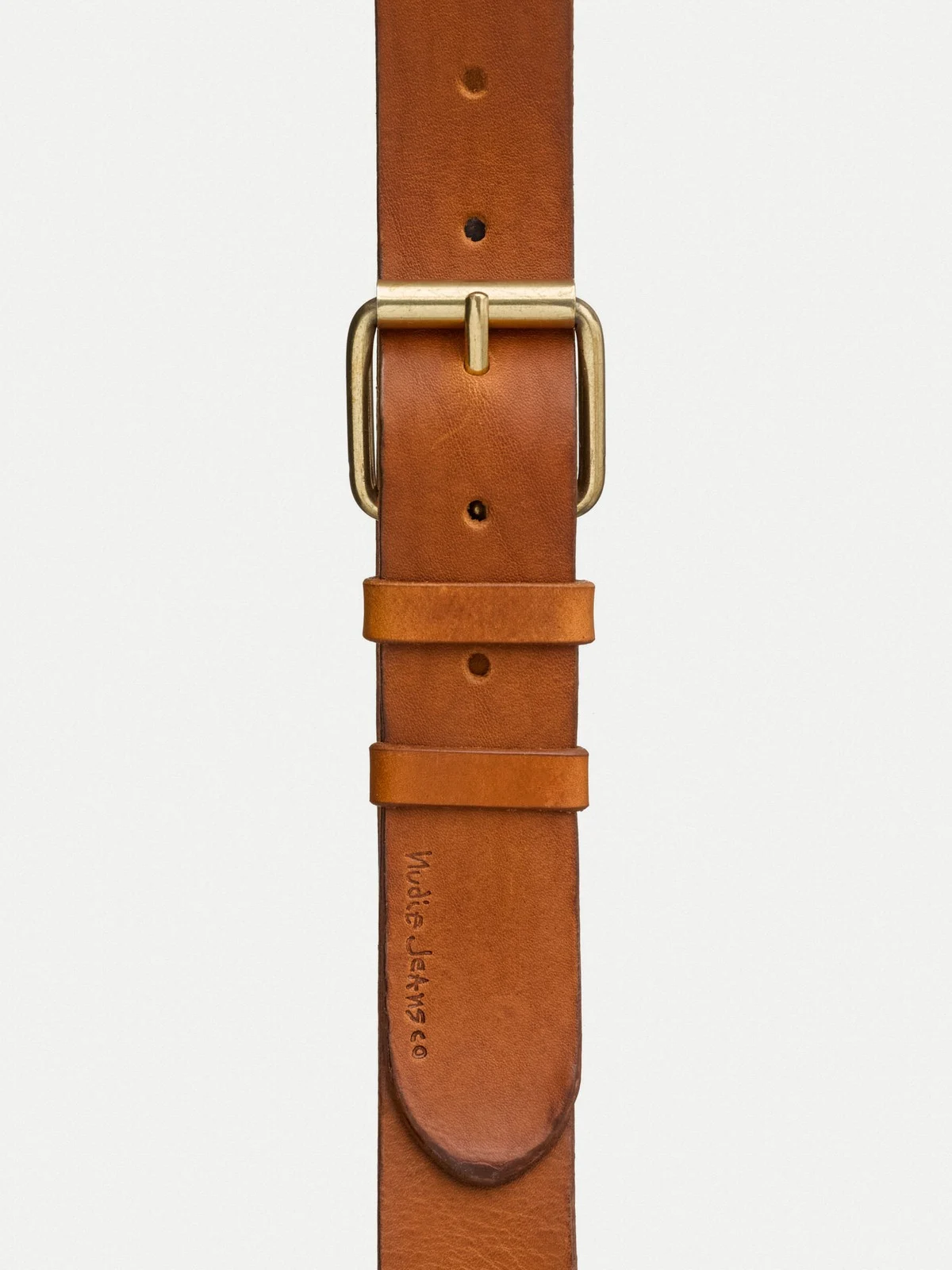 Nudie Jeans Pedersson Leather Belt - Black/Brown - Image 3