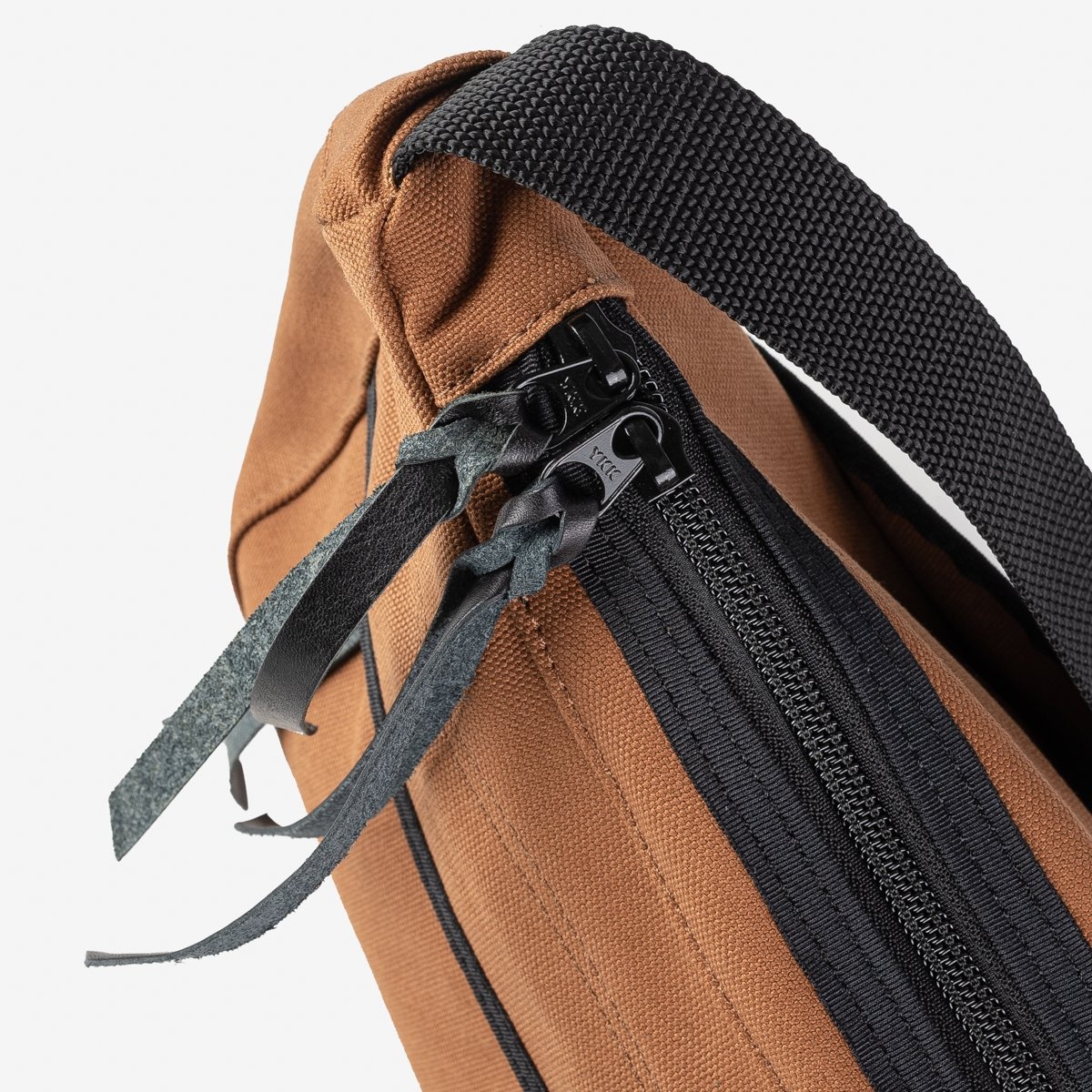 Iron Heart IHE-19-BRN 17oz Duck Small Shoulder Bag - Brown - Image 5