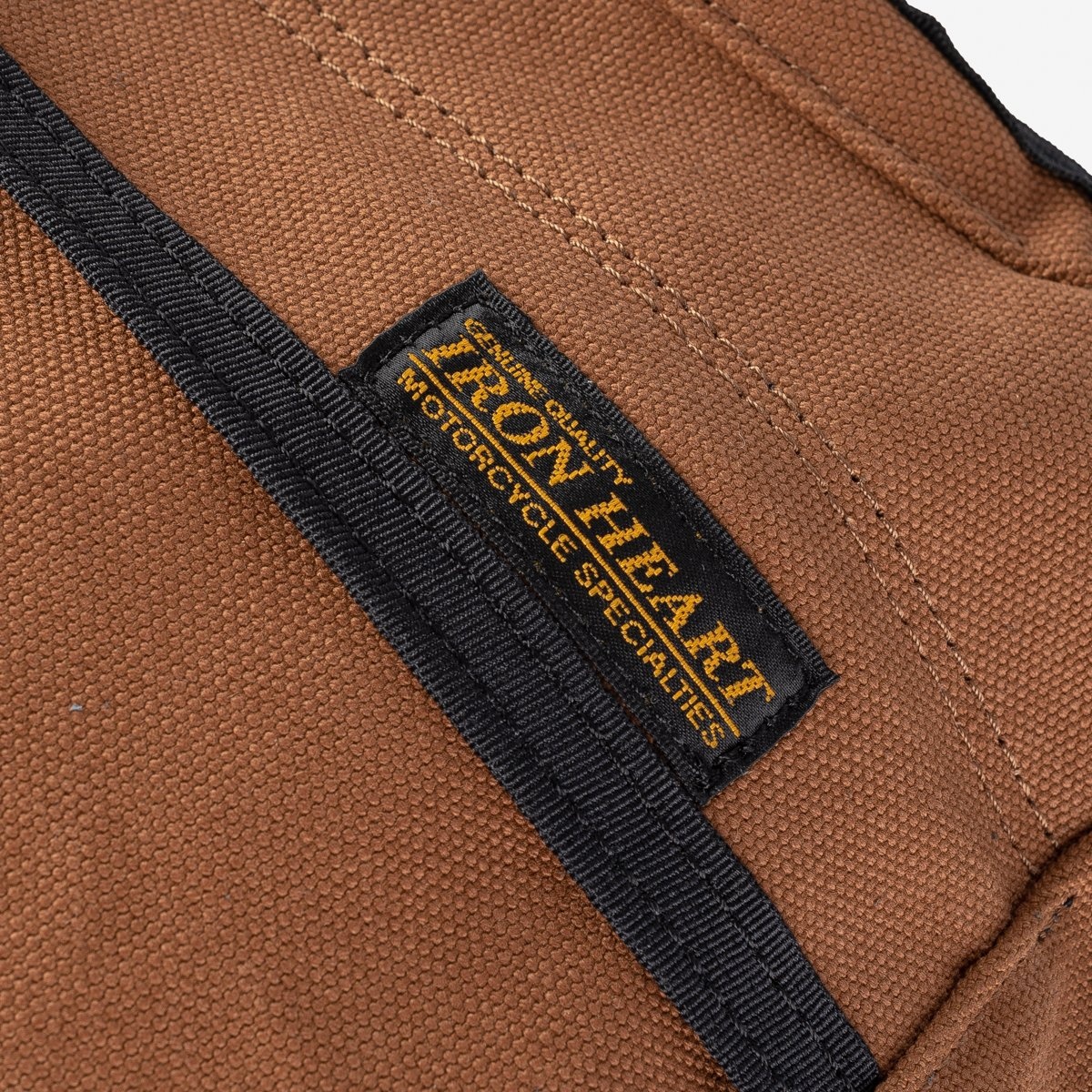 Iron Heart IHE-19-BRN 17oz Duck Small Shoulder Bag - Brown - Image 4