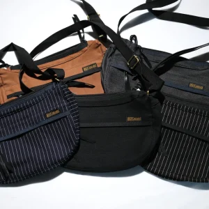 Iron Heart IHE-19-BLK 21oz Denim Small Shoulder Bag - Black