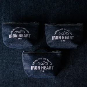 Iron Heart IHG-108 14oz Selvedge Denim Zip-Up Pouch