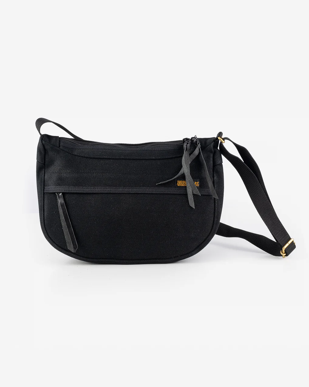 Iron Heart IHE-19-BLK 21oz Denim Small Shoulder Bag - Black - Image 3