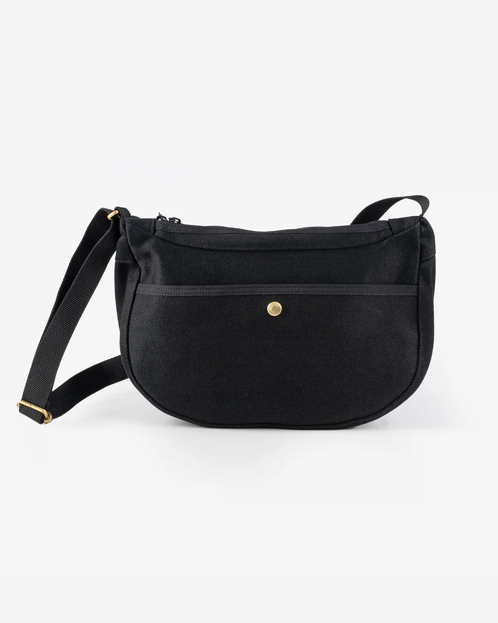 Iron Heart IHE-19-BLK 21oz Denim Small Shoulder Bag - Black - Image 4