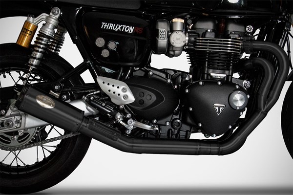 Pô Zard Full System 2>1 Black Coating + Carbon End Cap - Speed Twin 1200 - Image 5