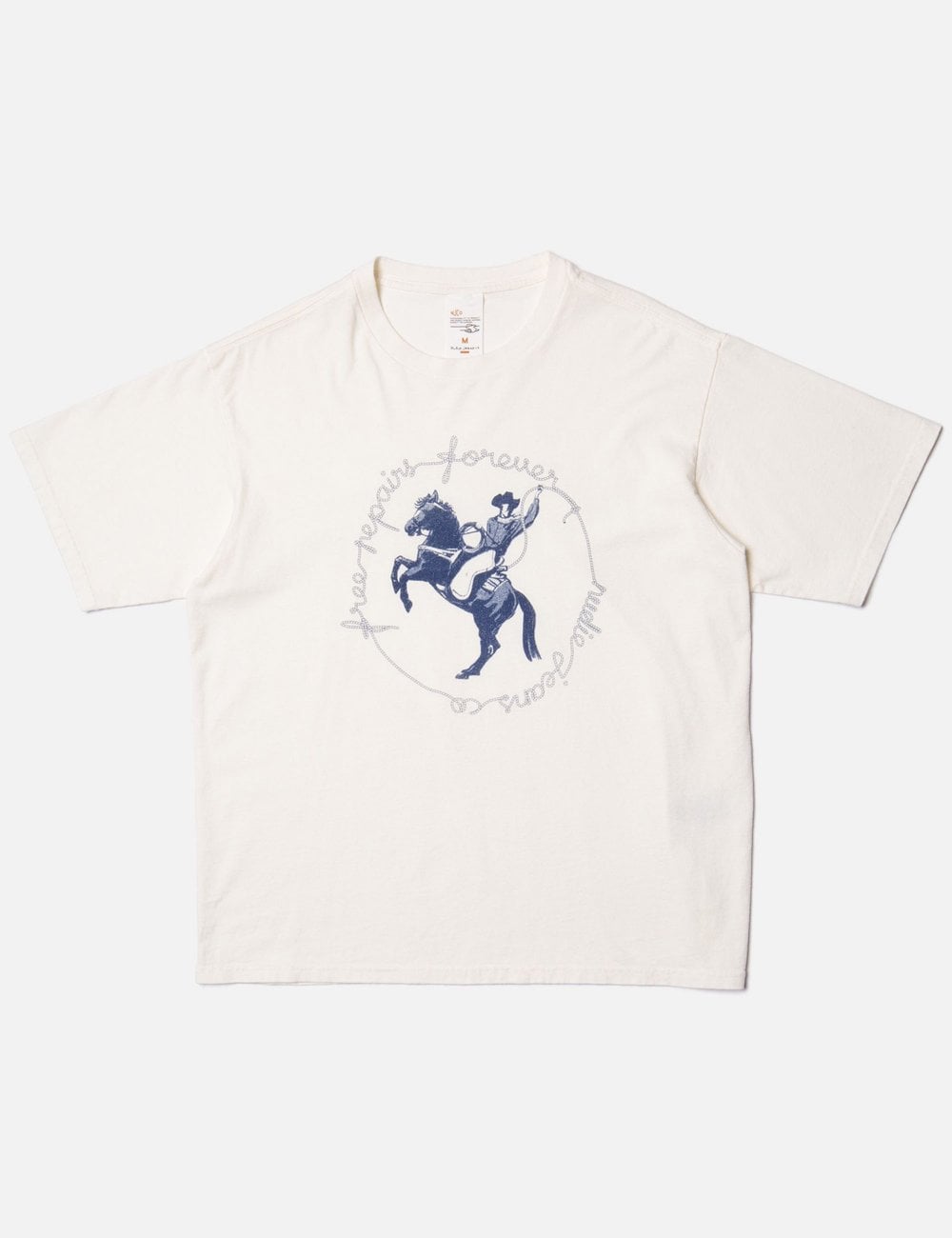 Nudie Jeans Koffe Free Repairs T-Shirt - Offwhite - Image 2