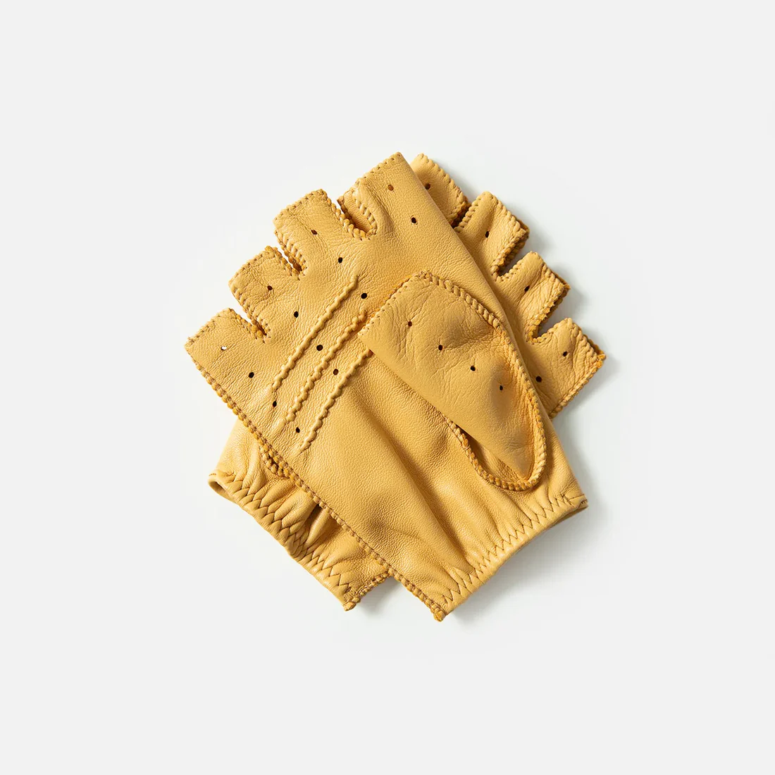 Găng Tay Cafe Leather Triton Gloves – Targa Fingerless - Image 6