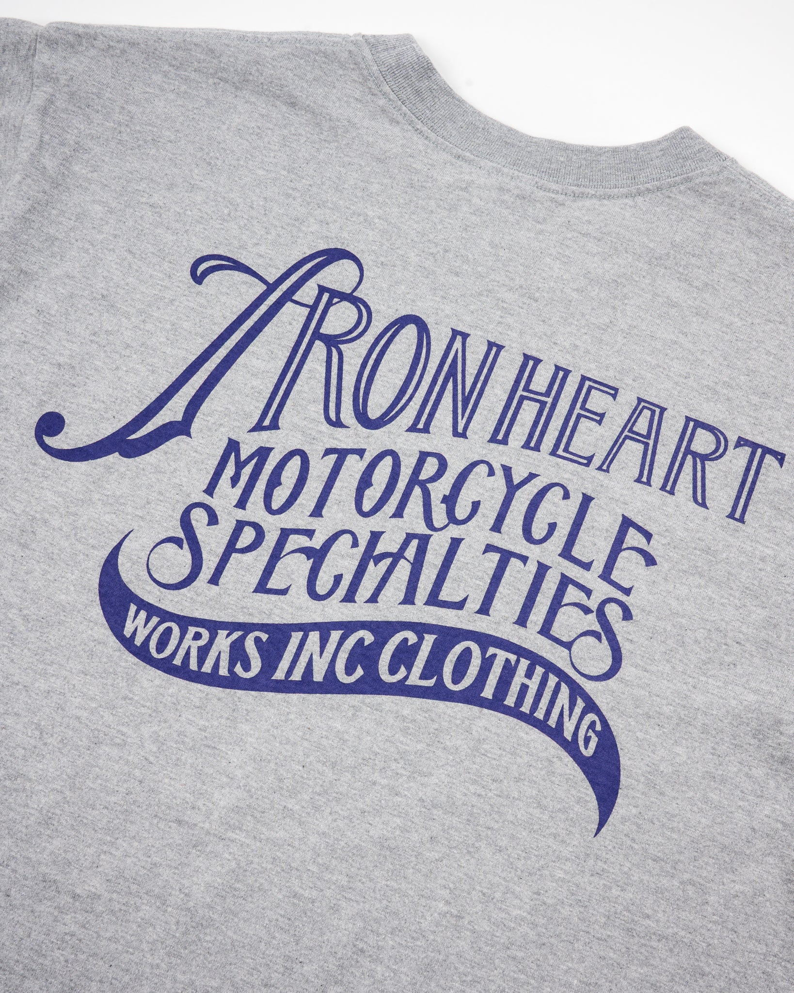 Iron Heart IHT-2501 7.5oz Printed Loopwheel Crew Neck T-Shirt - Image 9