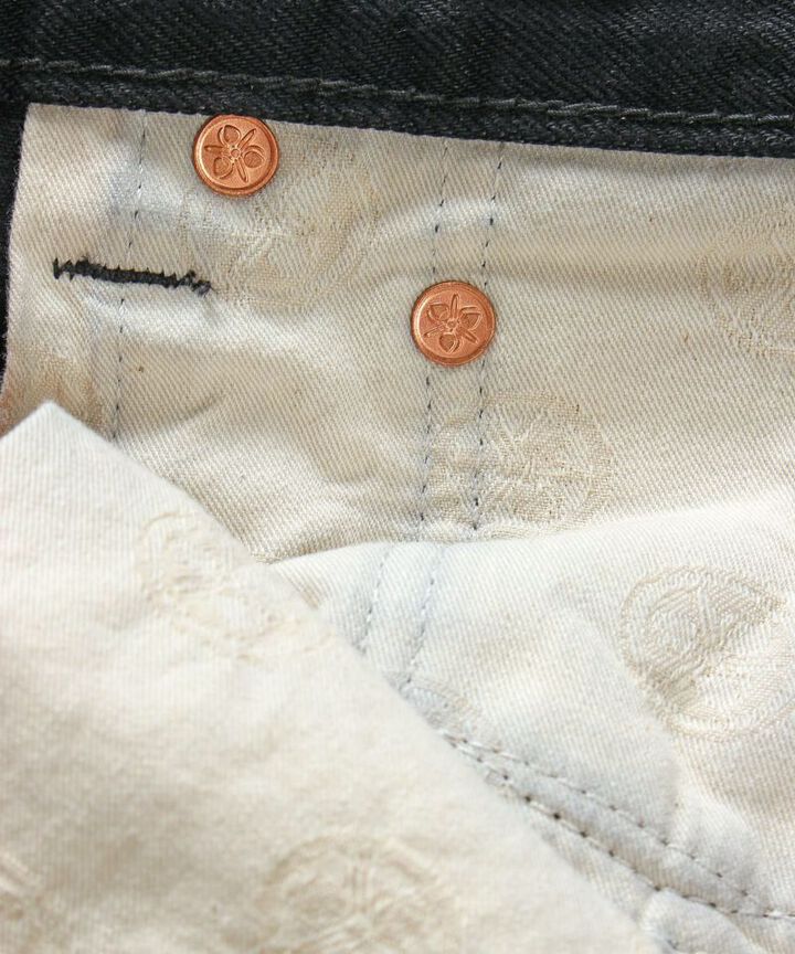 Momotaro B0105SP 15.7oz GTB Selvedge Black x Black Denim Narrow Tapered - Image 9