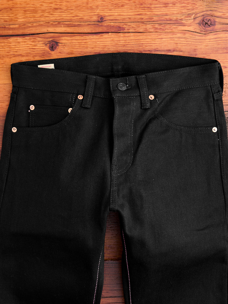 Momotaro 0306-B 15.7oz Black Selvedge Denim - Tight Tapered Fit - Image 3