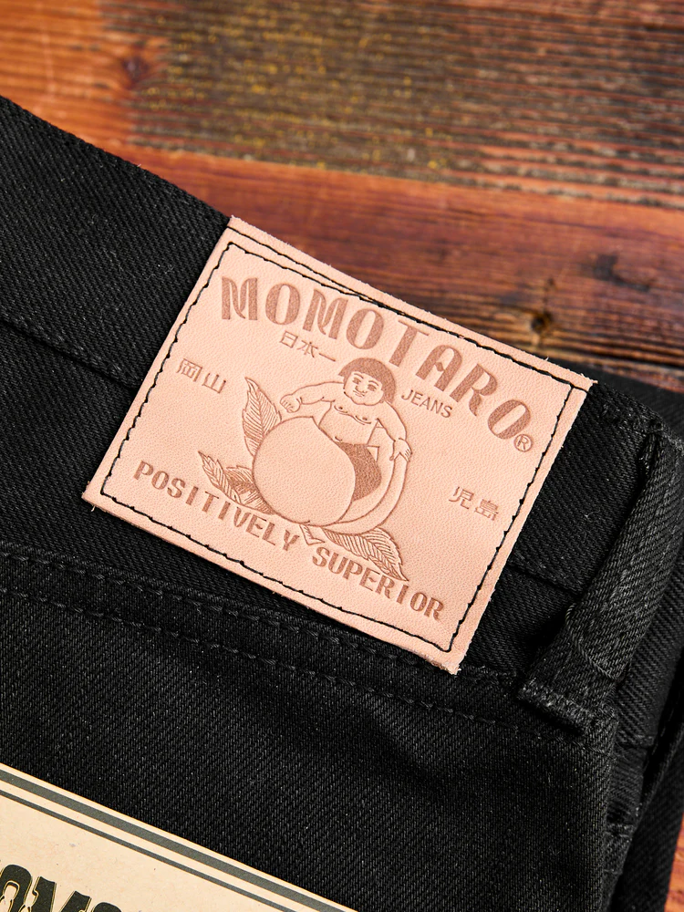 Momotaro 0306-B 15.7oz Black Selvedge Denim - Tight Tapered Fit - Image 7