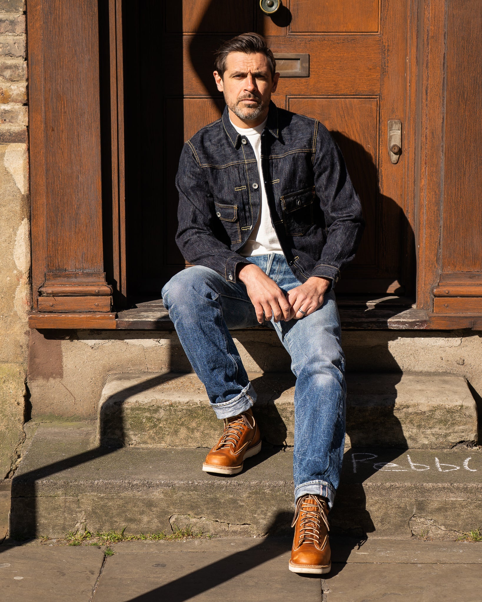 Iron Heart IHJ-507-SLB 16oz Slubby Selvedge Denim Type II Jacket - Indigo - Image 14