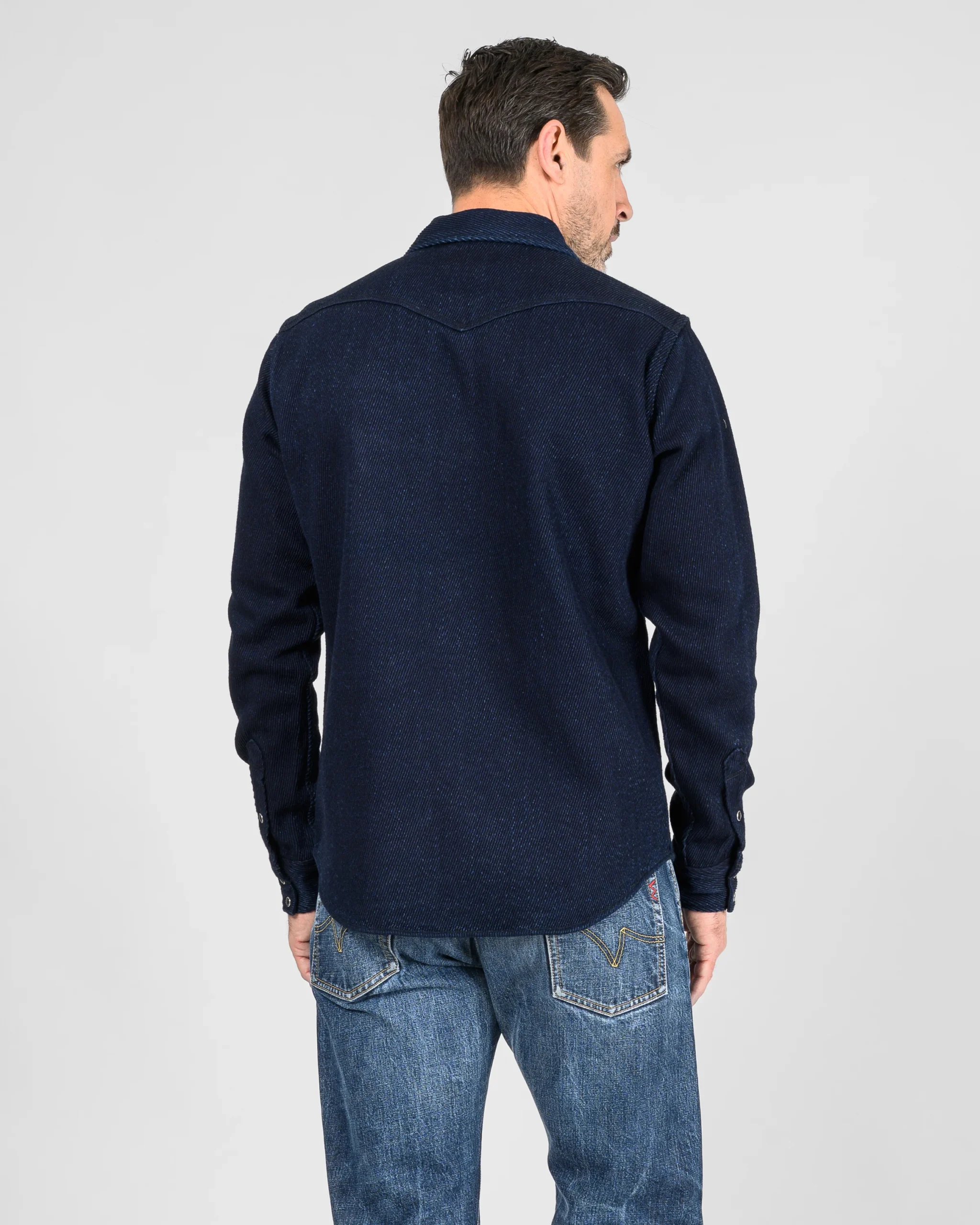 Iron Heart IHSH-208-IND Kersey Western Shirt - Indigo - Image 16