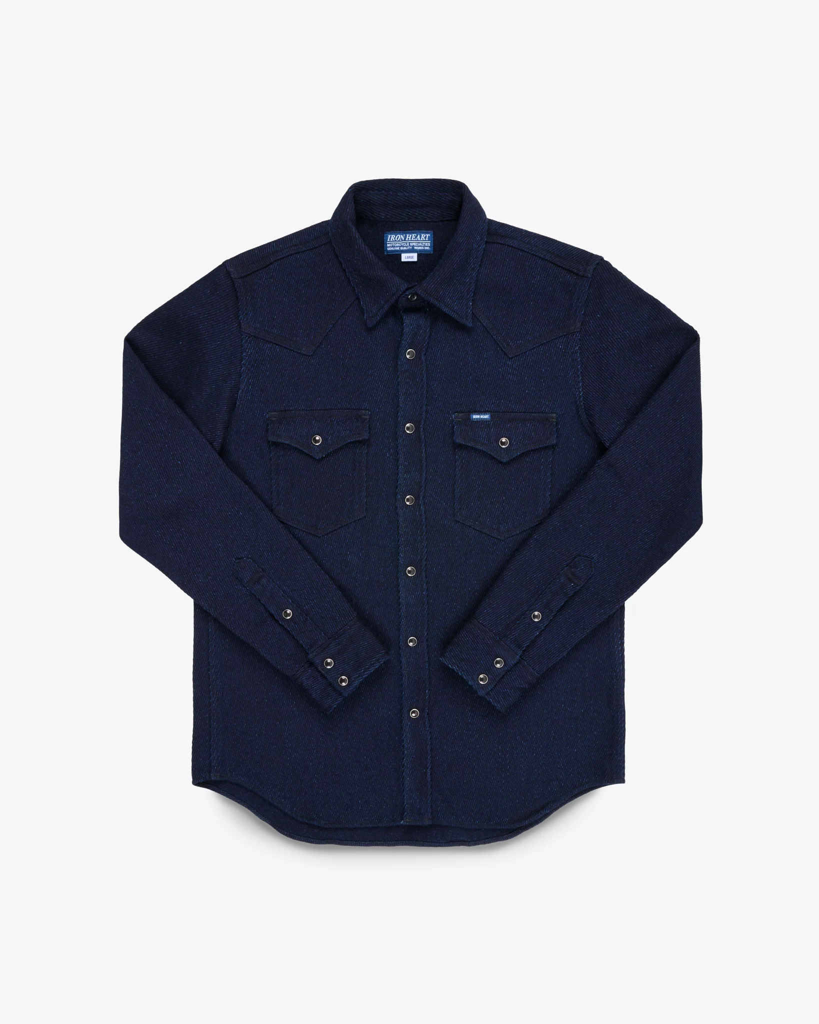 Iron Heart IHSH-208-IND Kersey Western Shirt - Indigo