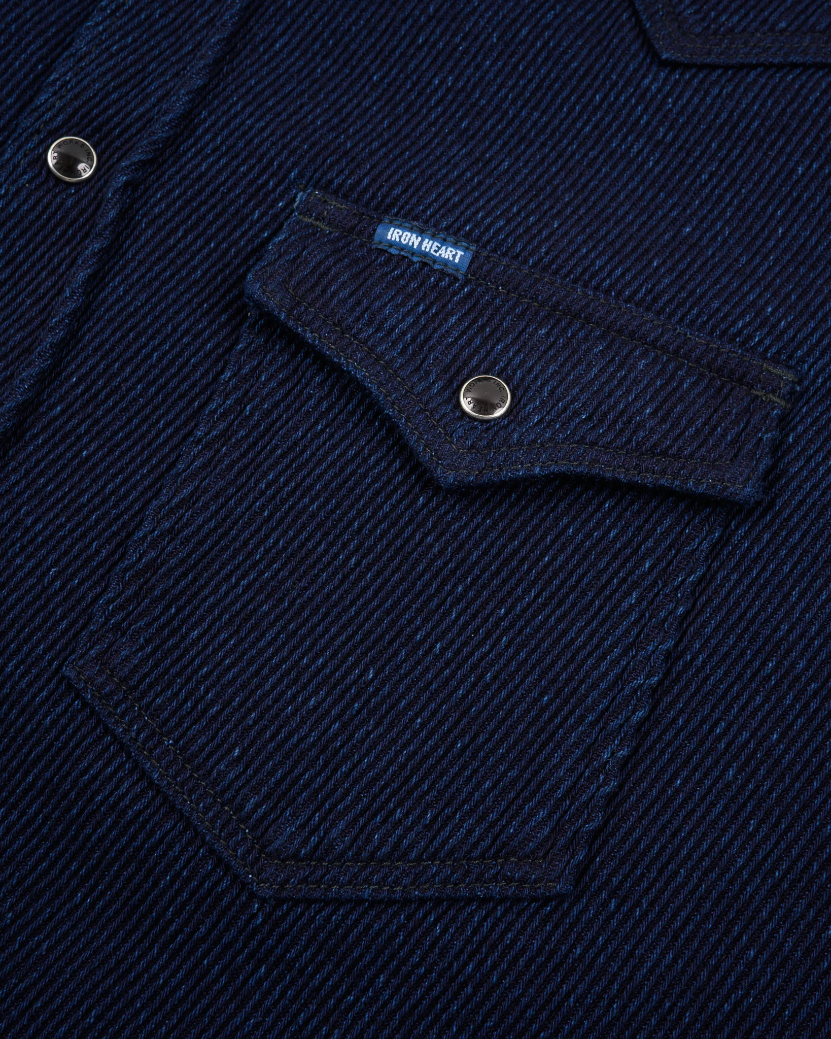 Iron Heart IHSH-208-IND Kersey Western Shirt - Indigo - Image 6
