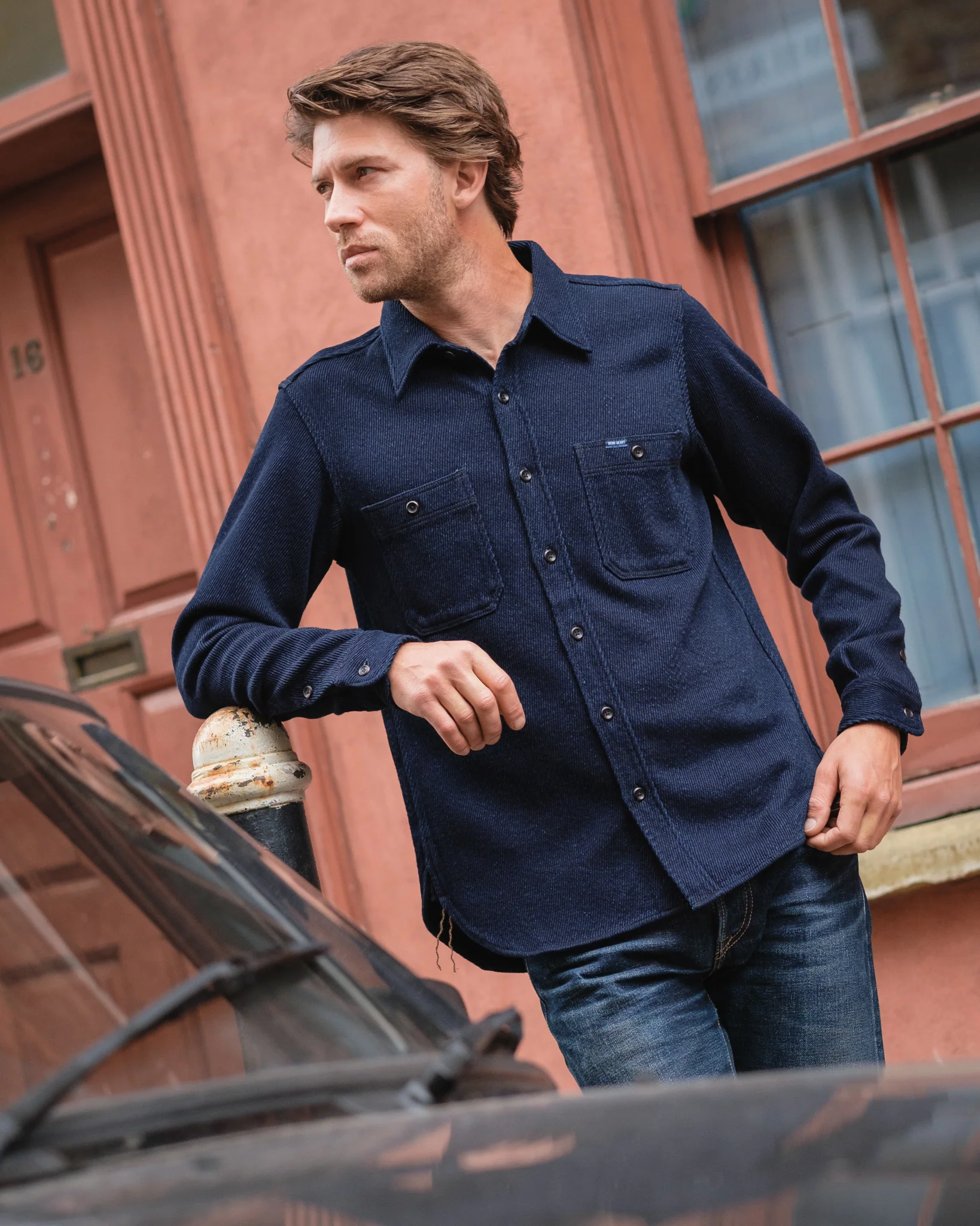 Iron Heart IHSH-288-IND 14oz Kersey Work Shirt - Image 16