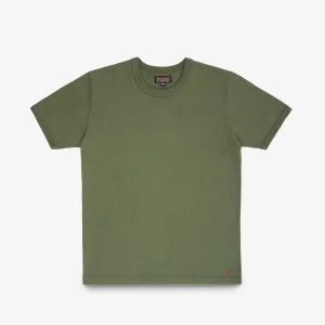 Iron Heart IHT-1600-OLV 11oz Crew Neck Short Sleeved T-Shirt