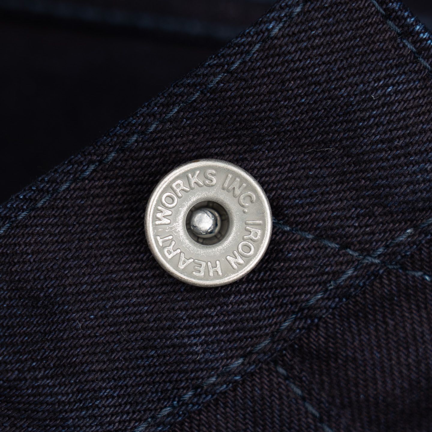 Iron Heart IH-555S-142ii 14oz Selvedge Denim Super Slim Cut Jeans - Indigo/Indigo - Image 4