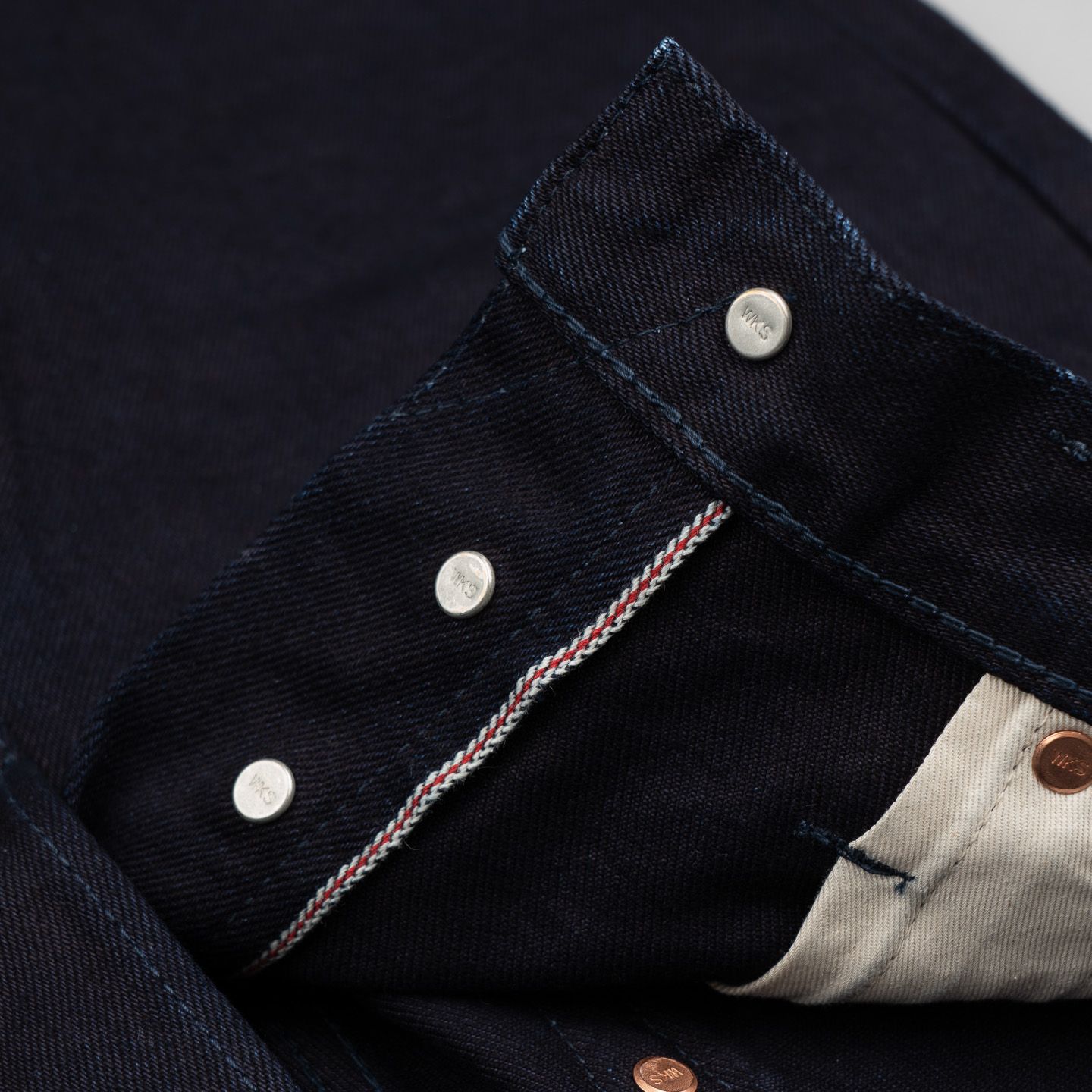 Iron Heart IH-555S-142ii 14oz Selvedge Denim Super Slim Cut Jeans - Indigo/Indigo - Image 9