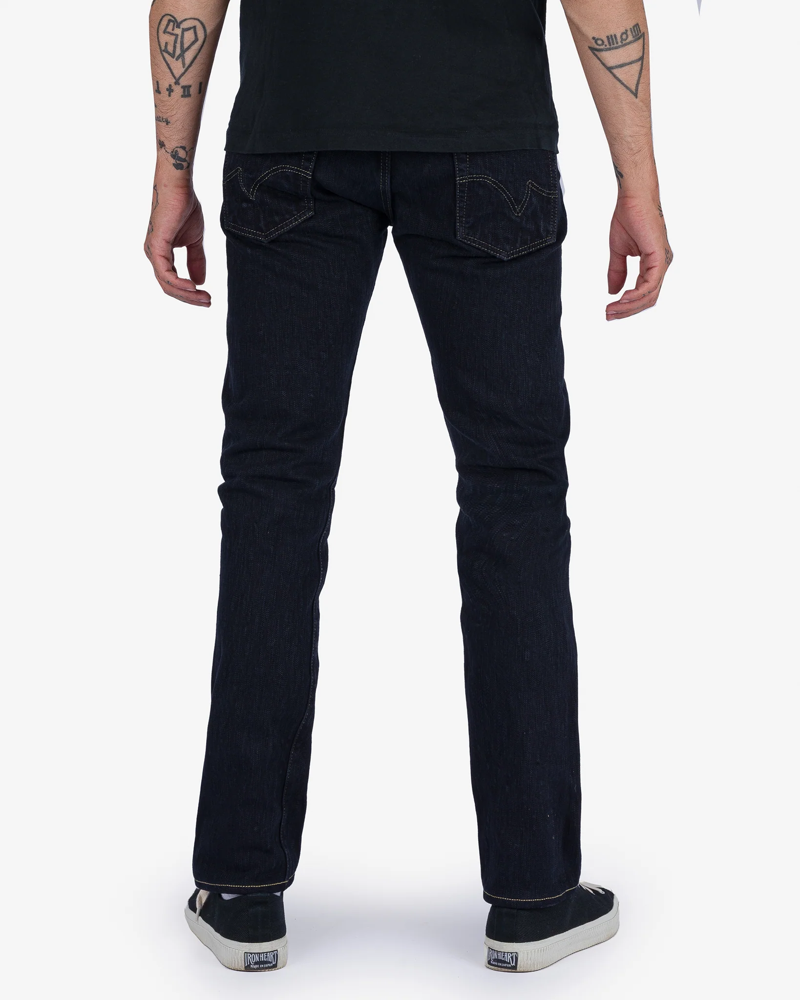 Iron Heart IH-777S-SLB 16oz Slubby Selvedge Denim Slim Tapered Cut Jeans - Image 12