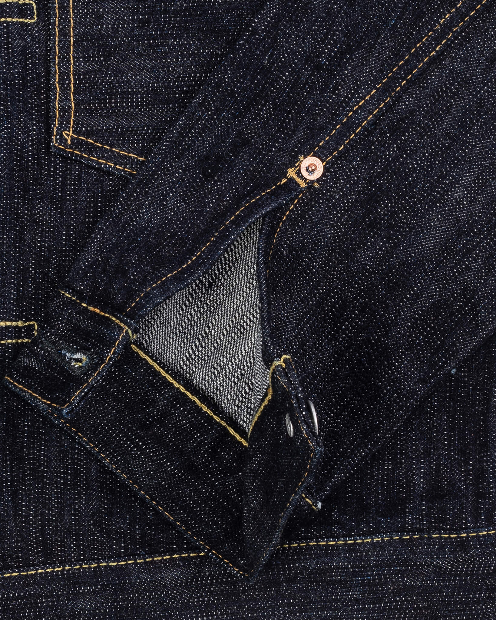 Iron Heart IHJ-507-SLB 16oz Slubby Selvedge Denim Type II Jacket - Indigo - Image 9