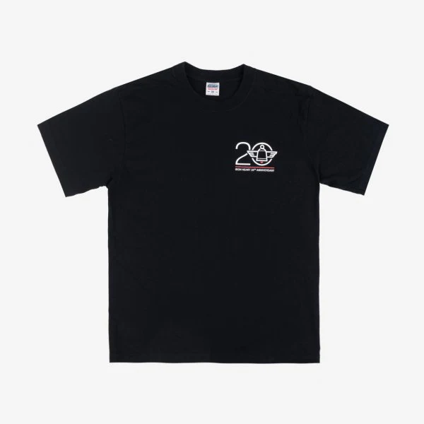 Iron Heart IHPT-ANNY20 7.5oz Printed "20th Anniversary" Loopwheel Crew Neck T-Shirt - Image 2