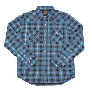 Iron Heart IHSH-333-WESTERN (FW22) Ultra Heavy Flannel Blanket Check Western Shirt