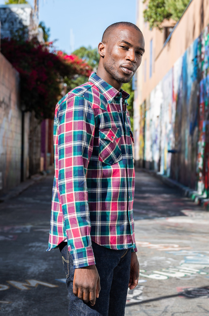 Iron Heart IHSH-336 Ultra Heavy Flannel Crazy Check Western Shirt - Image 13