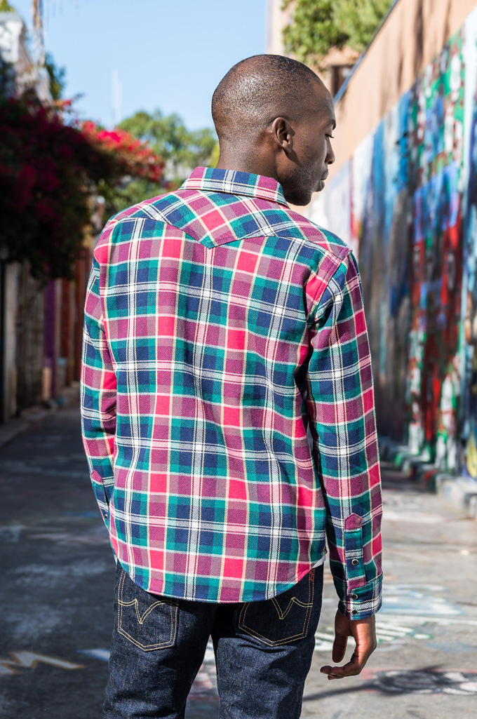 Iron Heart IHSH-336 Ultra Heavy Flannel Crazy Check Western Shirt - Image 16