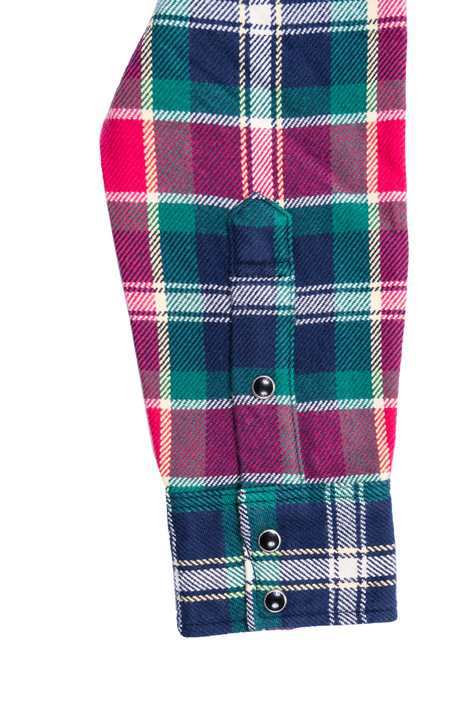 Iron Heart IHSH-336 Ultra Heavy Flannel Crazy Check Western Shirt - Image 12