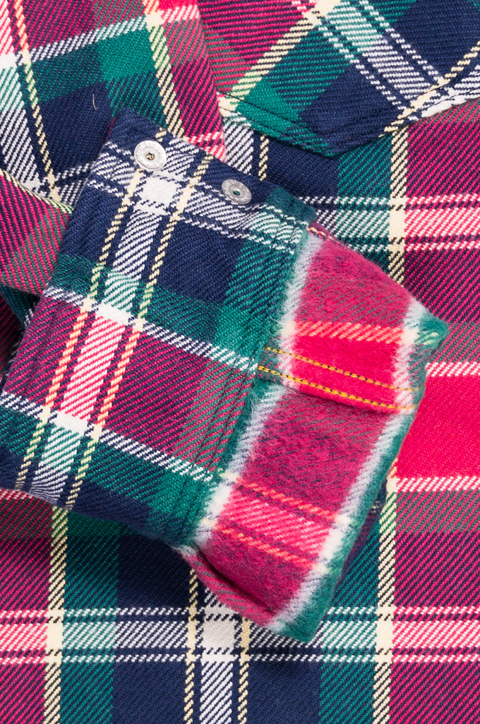 Iron Heart IHSH-336 Ultra Heavy Flannel Crazy Check Western Shirt - Image 9