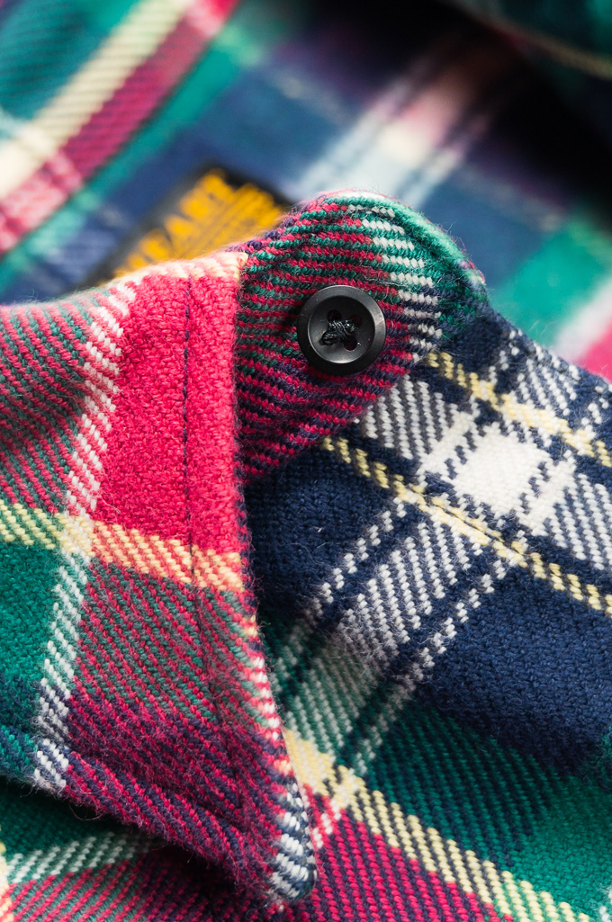 Iron Heart IHSH-336 Ultra Heavy Flannel Crazy Check Western Shirt - Image 7