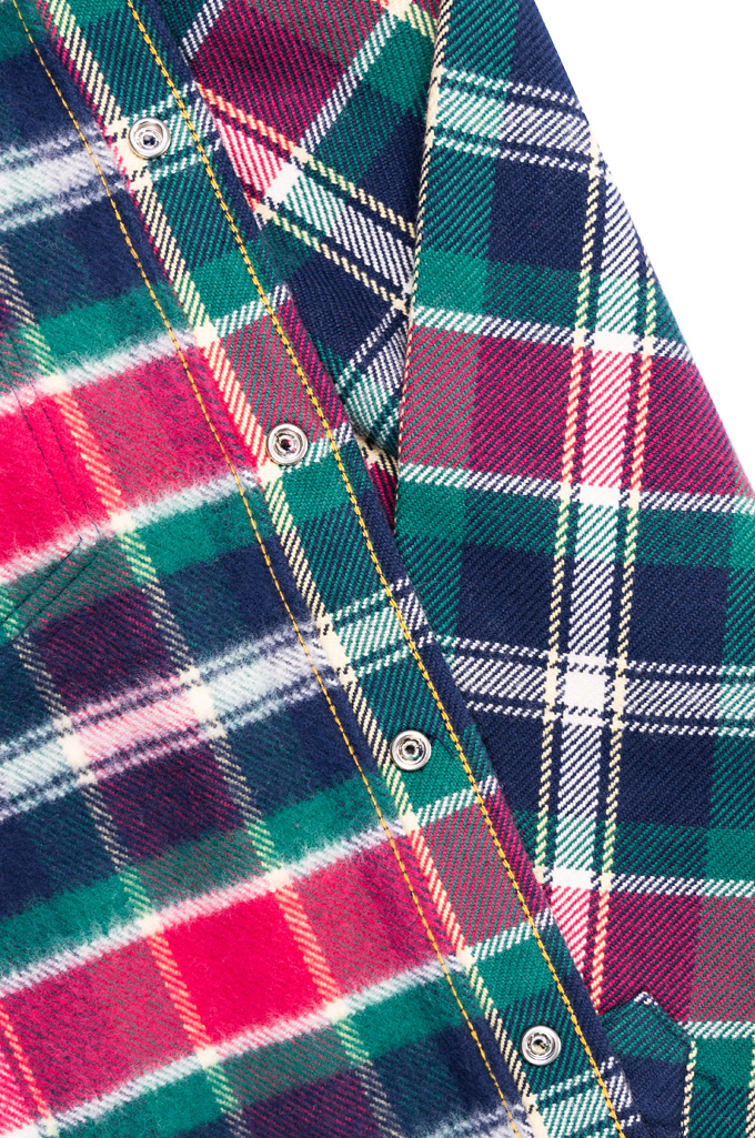 Iron Heart IHSH-336 Ultra Heavy Flannel Crazy Check Western Shirt - Image 10