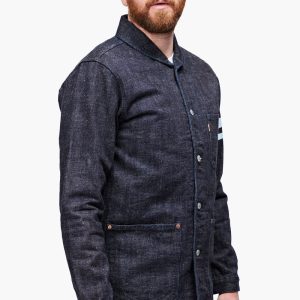 Momotaro 03-087 16oz Selvedge Texture Denim Jacket Indigo