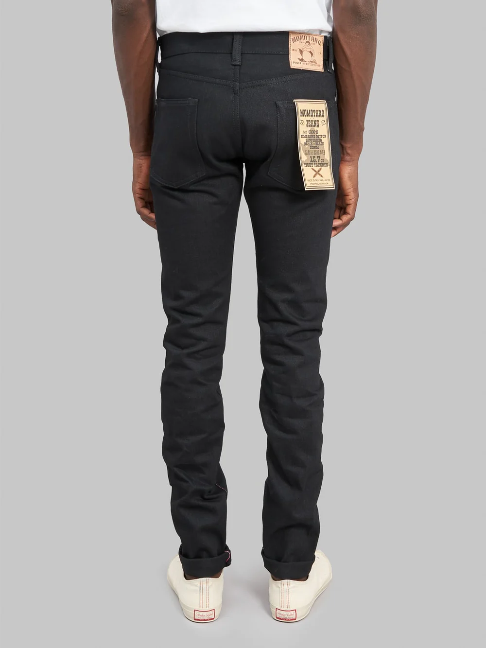 Momotaro 0306-B 15.7oz Black Selvedge Denim - Tight Tapered Fit - Image 14
