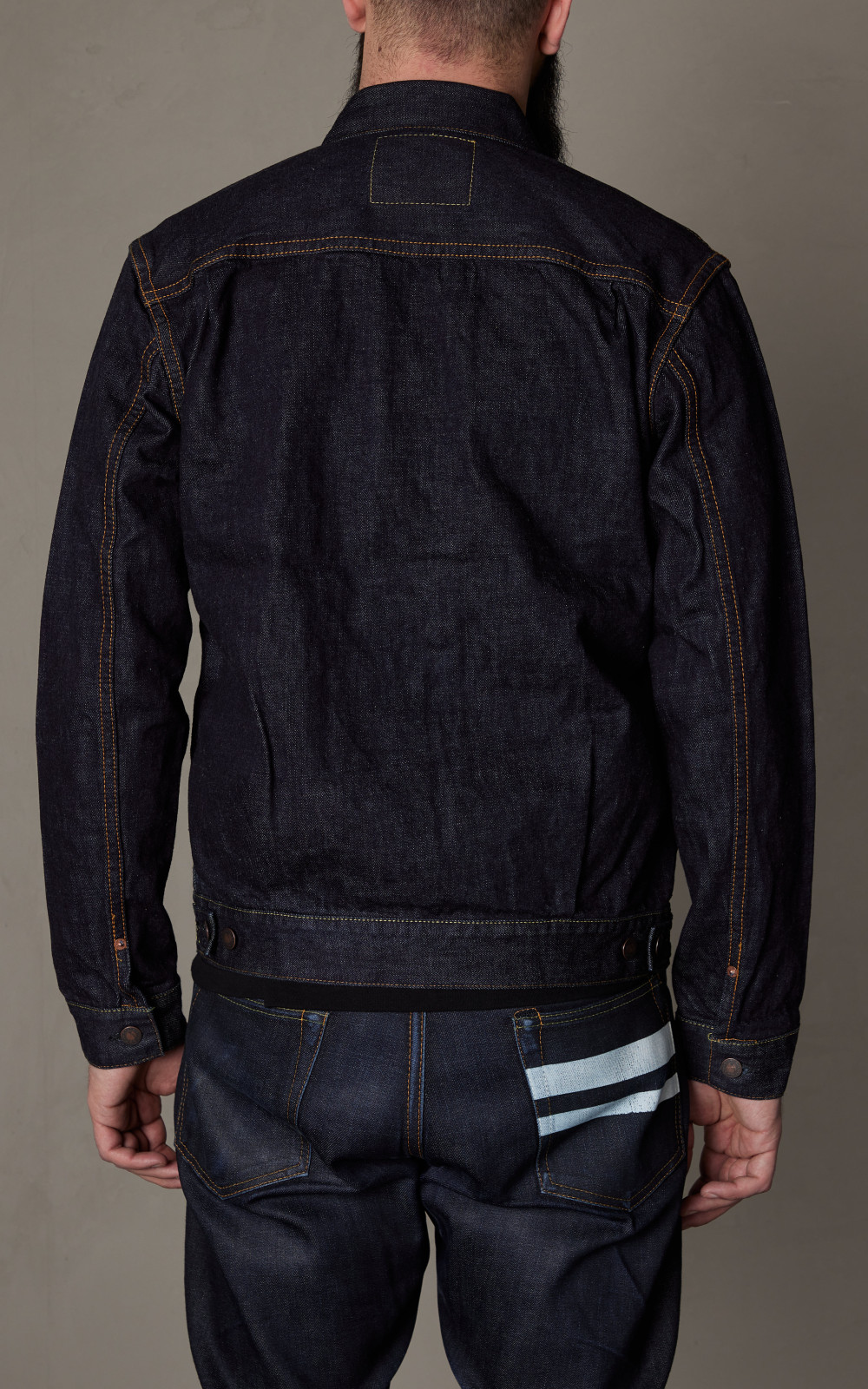 Momotaro MJ2103 14.7oz Zimbabwe Cotton Selvedge Denim Double Pocket Jacket - Image 14
