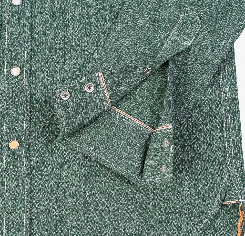 Iron Heart IHSH-289 Mock Twist Selvedge Chambray Western Shirt - Image 16