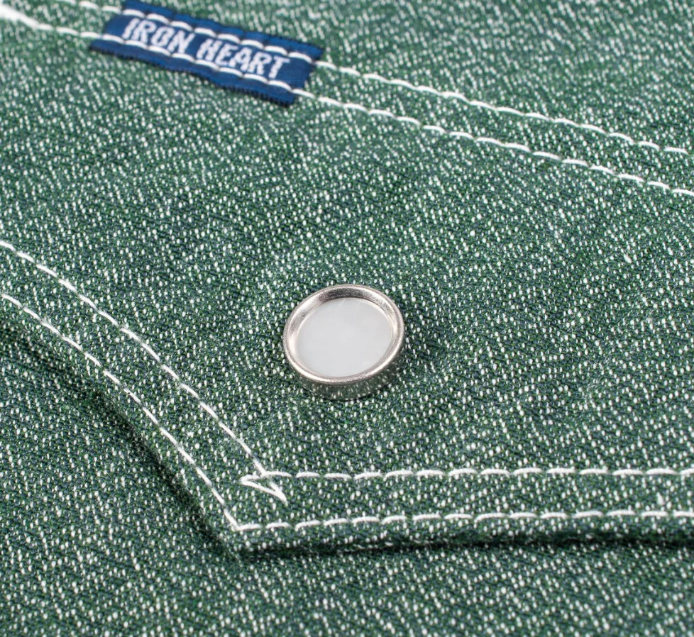 Iron Heart IHSH-289 Mock Twist Selvedge Chambray Western Shirt - Image 7