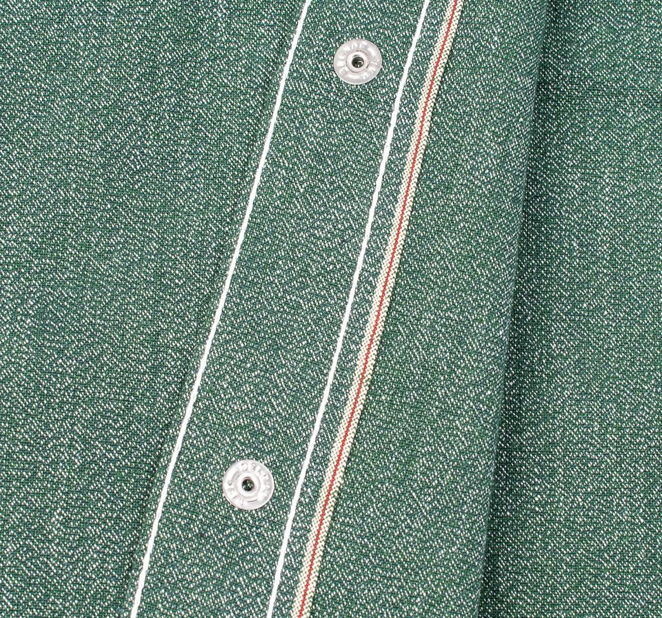 Iron Heart IHSH-289 Mock Twist Selvedge Chambray Western Shirt - Image 5