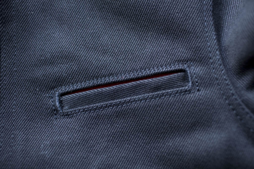 Iron Heart IH-9527J Superblack Non-Fade 21oz Denim Rider's Jacket - Image 8