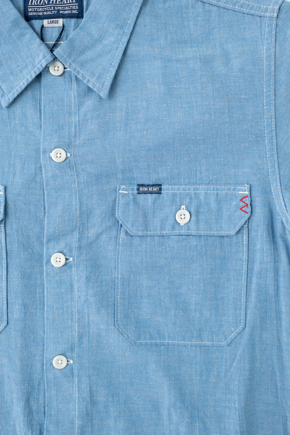 Iron Heart IHSH-388 (SS24) 4oz Selvedge Short Sleeved Summer - Image 9