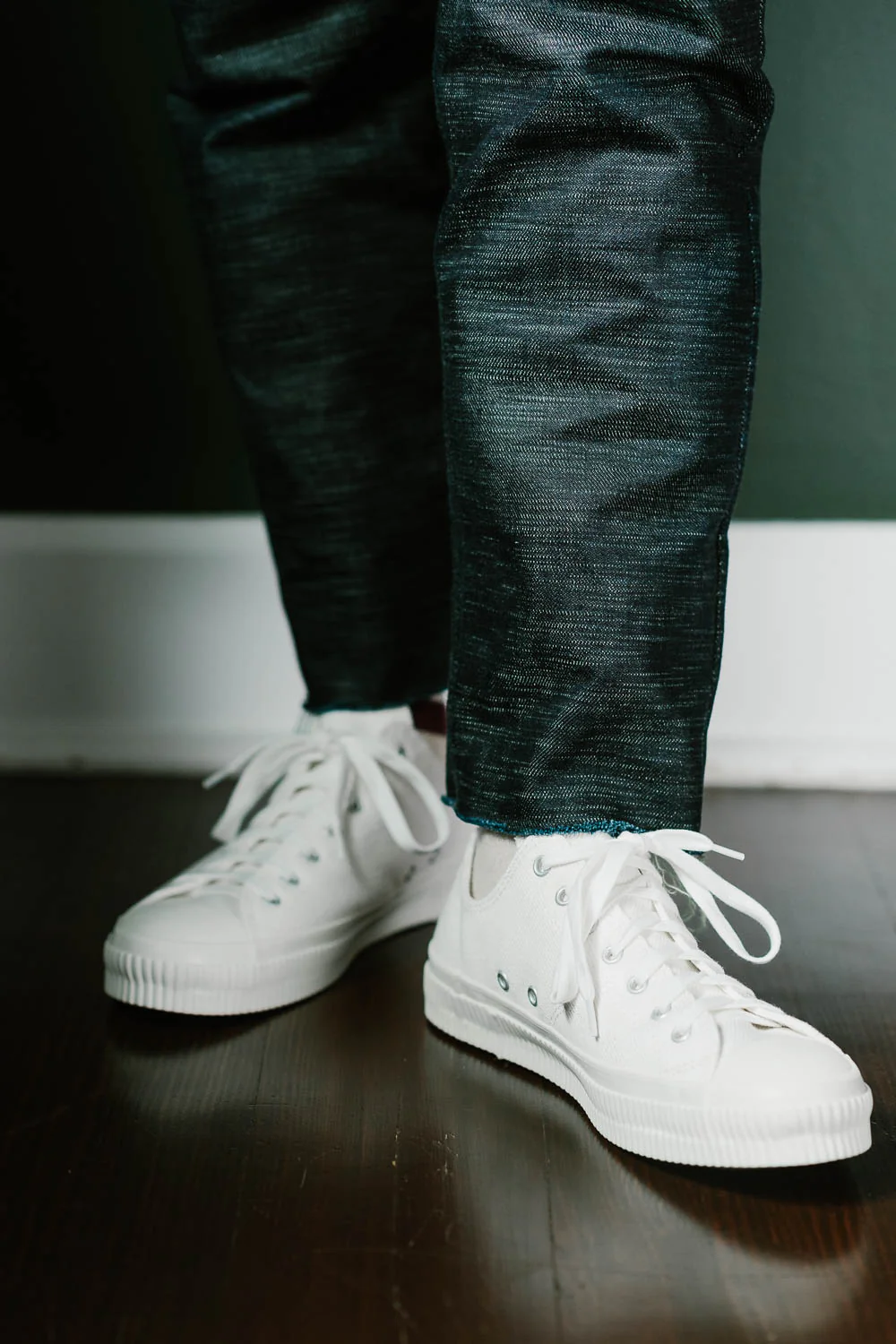 Iron Heart IHSN-01 21oz Denim Low-Top Sneakers - Image 11