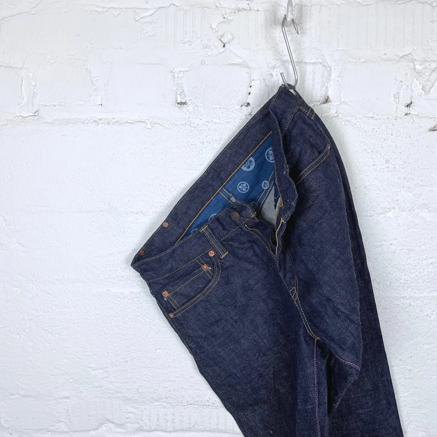 Momotaro G005-MZ 14.7oz Zimbabwe Cotton Denim "Legacy Blue" Narrow Tapered - Image 4